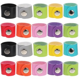 LIFKOME 20pcs Leather Buckle Scarf Buckle Duster Cardigan Scarfs for Women Headwrap Silk Scarf Ring Bufanda Para Mujer Hijab Scarf for Women Turban Scarf Metal Snap Button