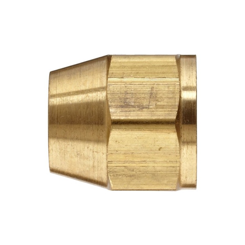 Anderson Metals-54014-05 Brass Tube Fitting, Short Flare Nut, 5/16" Tube