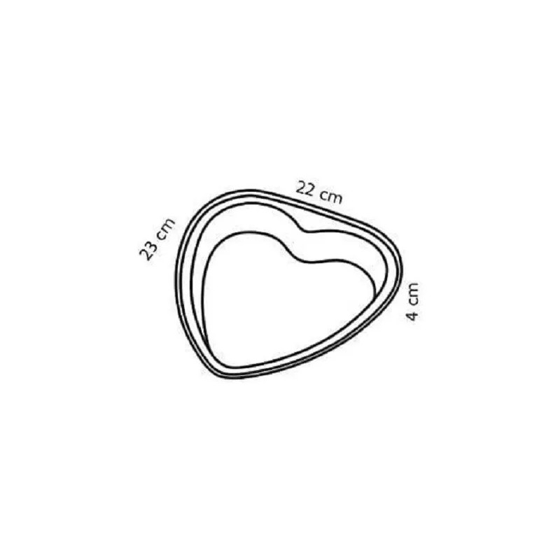 genericos varios Molde De Corazón Para Hornear Pan O Hacer