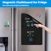 CUHIOY Magnetic Black Dry Erase Board for Fridge 12x8'', Small