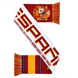 Spain España Soccer High-Definition HD Knit Scarf (2024 Euro Champions)