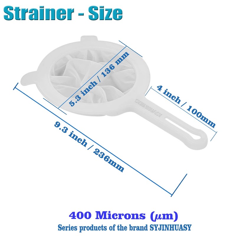 Kitchen Ultra-Fine Nylon Mesh Strainer Food Yogurt Mesh Sieve Plastic