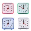 Mini Square Alarm Clock Silent Quartz Desk Table for Time