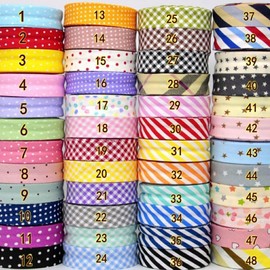 Print Bias Tape Vibrant and Stylish Trim for Sewing Easy to Dotted and Striped Series Edging Ribbon Cotton Bias Tape, Navy Stripes