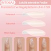 INTOBAS Pack of 160 Nude Square False Nails