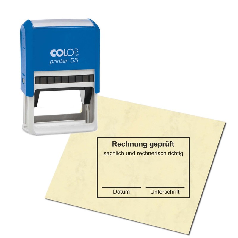 Stamp Accounting Stamp – Invoice Tested with Signature – Accounting