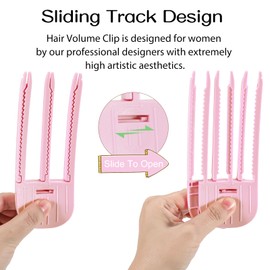 Volumizing Hair Clips, 2Pcs Hair Volume Clip for Fluffy Bangs, Easy High Crown Volume Tool for Women, No Crease Hair Root Lifting Clips for a Natural Puffy Lazy and Seamless Hairstyle