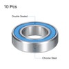 sourcing map 10pcs 6902-2RS Miniature Deep Groove Ball Bearings 15x28x7mm
