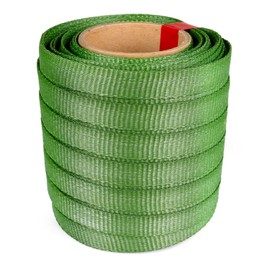 Green Tree Tie Webbing Strap 3/4" x 250' - Heavy Duty Tree Straps for Staking, Guying, Securing & Outdoor Use - Garden Ties Webbing Flat Rope for Heavy Plants & Trees Support by IDL Packaging