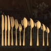 Pack of 12 Dinner Spoons, Buyer Star Gold Stainless Steel