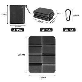 MUEEAD 1pc Moistureproof Foldable Outdoor Seat Cushion, Portable Insulated Waterproof Insulated Foam Seat Cushion For Camping Outdoor Travel