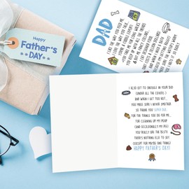 Mcduldul Cute Father‘s Day Gifts for Dog Dad, Happy Father Day Gifts from Dog, Pet Father Card for Husband Men