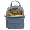 Cluty 021329 Women's Genuine Leather Backpack, Made in Italy, Smartphone