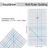 Liquidraw Roll Ruler Quilting Tool, 5” x 10”