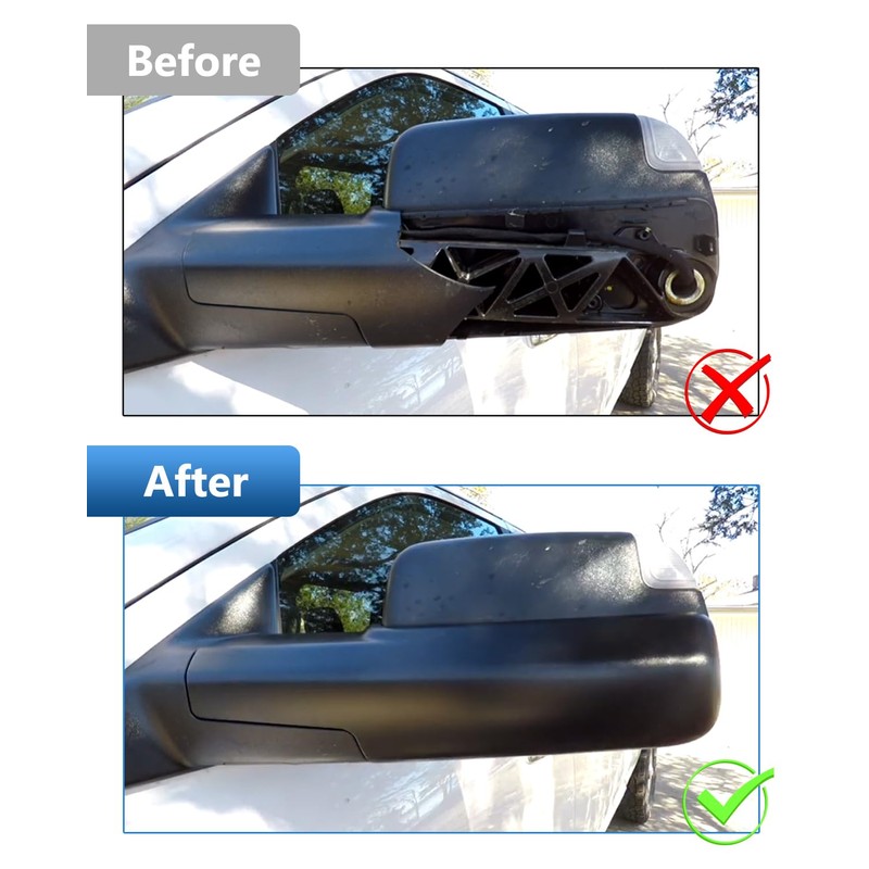 TOP-MAX RAM Trailer Tow Mirror Cover Front Arm Driver Left