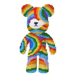 OZTZ 3D Puzzle Kit | 4500/6600/7200 Pieces for Creative Play | Educational & Interlocking Blocks | Developmental toys - Decorative Home Figurines -Large BookDecor, Bookshelf Decor,ldeal for Boys & Girls Birthday Christmas Gift:_Rainbow Princess