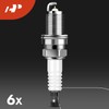 A-Premium Set of 6 (Red) Ignition Coil Pack and Iridium