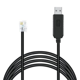 Brandded Radar Detector Cable, USB to RJ11 Plug Cable,for Uniden R1 R3 To 6FT