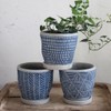 Spice CCGH1830BL Flower Pot Relief Planter, Triangle, No. 3, Diameter