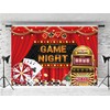 7x5ft Game Night Backdrop Jackpot Gamble Gaming for Boys Birthday