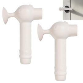 ZLLkeji Door Handle Covers Door Knob Gloves Anti-Collision Gloves Door Knob Protector with Suction Cup Child Safe Protective Cover for Door Handle Baby Safe Door Handles Pack of 2 White