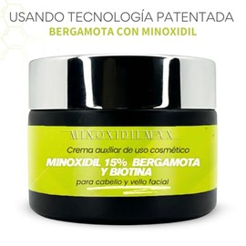 Tratamiento Capilar en CREMA con Tecnología Patentada MinoxidilMax, Crecimiento de Barba y Cabello