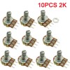 Aihasd B2K 2K Ohm Adjustment Single Linear Rotary Taper Potentiometer