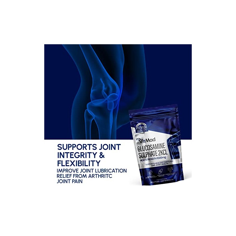 Glucosamine Sulphate 2KCl 1000mg 60 Capsules Joint Health Support