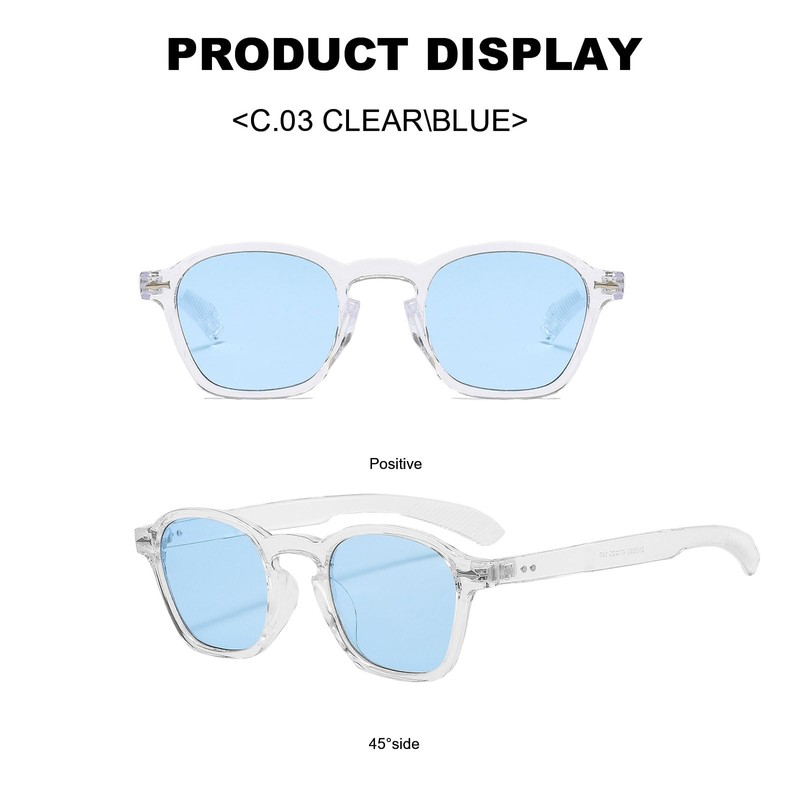 Long Keeper Retro Round Sunglasses Men Women 90s Retro Sunglasses