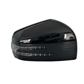 #2527 8th Gear Black Right Passenger Side Mirror Cover with Turning Signal Compatible with Mercedes GLS350d GLS450 GLS500 GLS550 GLS63 AMG 2017 2018 2019 GLS 350 GLS 450 GLS 500 GLS 550 GLS 63