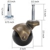 Yarlung 8 Pack 2 Inch Ball Caster Wheels with Swivel