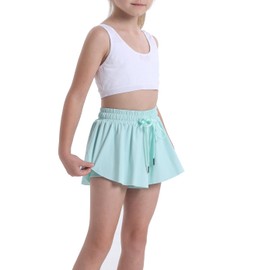 3 Pack Butterfly Flowy Shorts Skirts for Girls Tennis Cheer Stuff Athletic Preppy Running Sports Skirt for Teen Girls（Mint, Wine red, XS