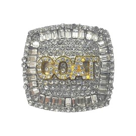 Customize Goat Championship Rings Award Trophy Greatest of All Time Gift for Tournament and League Champion Winner (Paper Box,9)