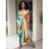sunforyou Caftans Plus size Beach Kaftan Dresses for Women Geometric