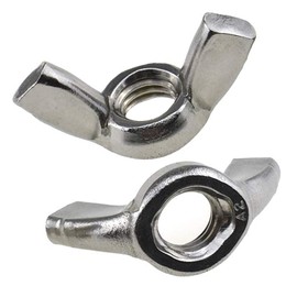 M8 Wing Butterfly Nut (Pack of 5) Zinc Plated Hand Twist Tighten Ear Hurricane Screws for Threaded Bolts – Fasteners Nuts Heavy Duty Accorting to Standard ISO965 DIN315 M8 Wingnuts (19mm x 38mm)