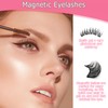 dcas 4 Pairs of Eyelashes, Natural Eyelashes, 3D Reusable Magnetic