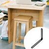 PATIKIL L-shaped Fitting 200*24*165mm with Slots, Adjustable Slide Slot Joint,