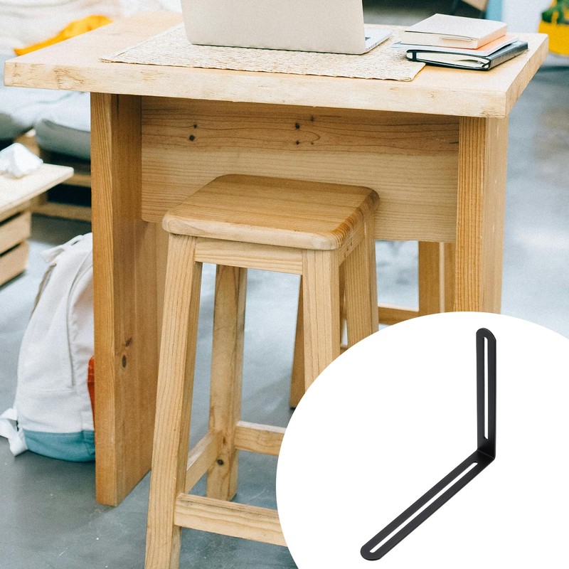 PATIKIL L-shaped Fitting 200*24*165mm with Slots, Adjustable Slide Slot Joint,