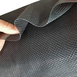1.5M Width Teslin Mesh Fabric for DIY Office Beach Lounge Chair Placemat Thick Waterproof Mesh PVC Cloth Outdoor Fabric (1MX1.5M)