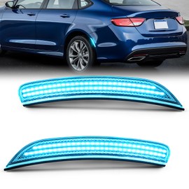 NEIFILES LED Rear Side Marker Light Compatible with Chrysler 200 Sedan 2015-2017 Fender Bumper Ice Blue Lamps