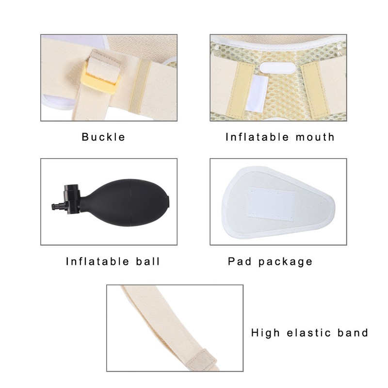 Inguinal Hernia Belt Groin Support Inflatable Hernia Bag for Adult