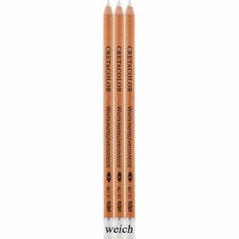 CretaColor Chalk Pencil 3pk - White Soft