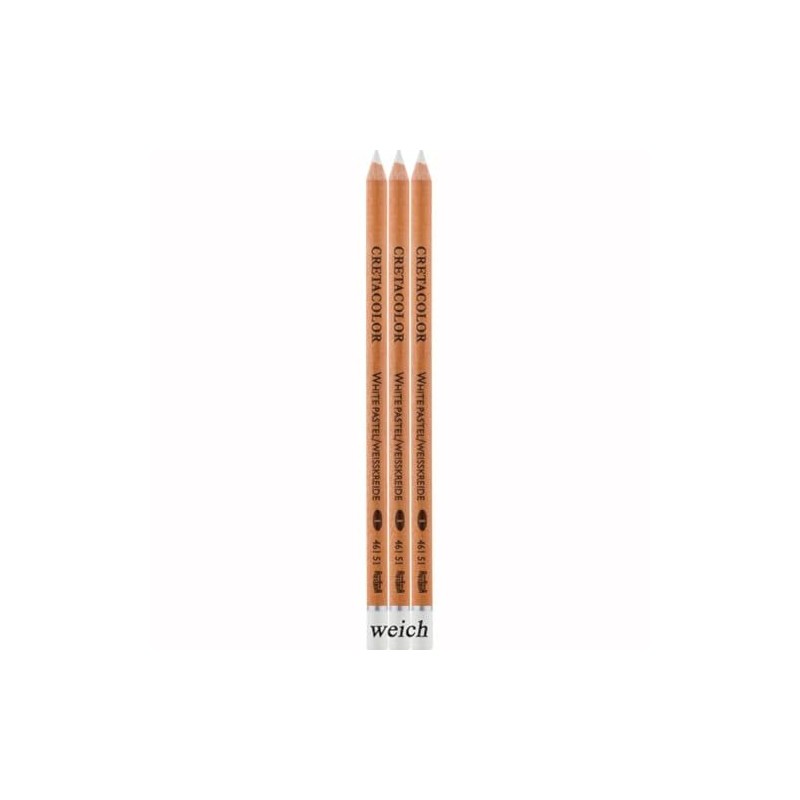CretaColor Chalk Pencil 3pk - White Soft