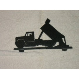 HTW Dump Truck Mailbox Topper - Raw steel
