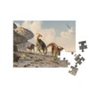 puzzleYOU: 48 Piece Puzzle "A 3D Illustration: Three Parasaurolophus" -