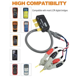 ZIBOO ZB-L100K Handheld LCR Test Clip Universal Digital Bridge Kelvin Test Line SMD Chip use for DE-5000 LCR Meter