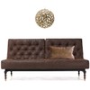 Kdays Thick Brown Faux Leather Lumbar Pillow Cover Cognac Leather