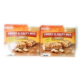 Millville Sweet & Salty Nut Granola Bars Peanut Flavor 6 bars - 2 PACK