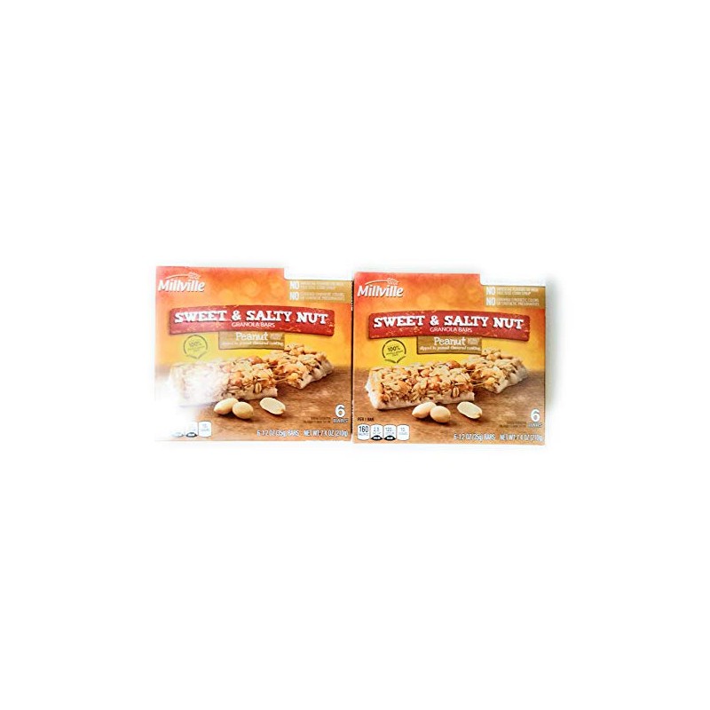 Millville Sweet & Salty Nut Granola Bars Peanut Flavor 6