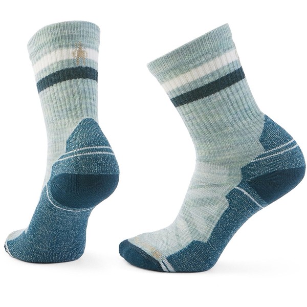 Smartwool Womens Hike Light Cushion Tube Stripe Crew Socks Frosty